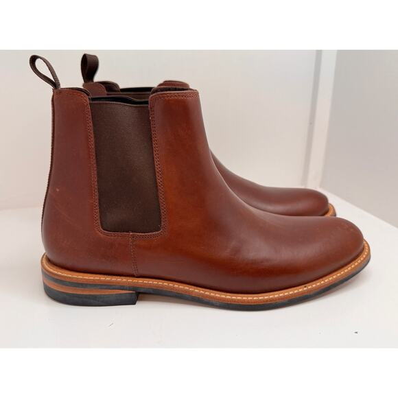 NISOLO Javier Chelsea Boot – Brandy Leather – Men’s Size 12.5 NEW in box - Picture 7 of 14
